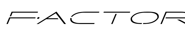 Factor font