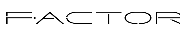 Factor font preview
