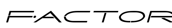 Factor font preview
