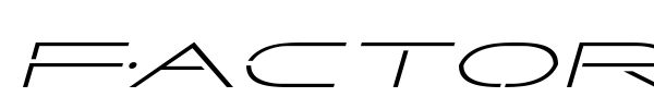 Factor font preview