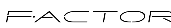 Factor font preview