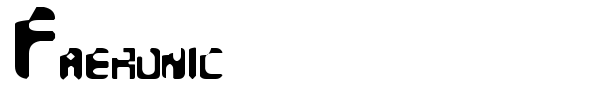 Faeronic font