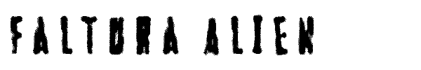 Faltura Alien font