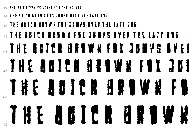 Faltura Alien font waterfall