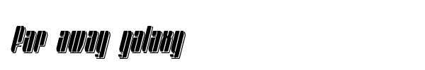 Far Away Galaxy font