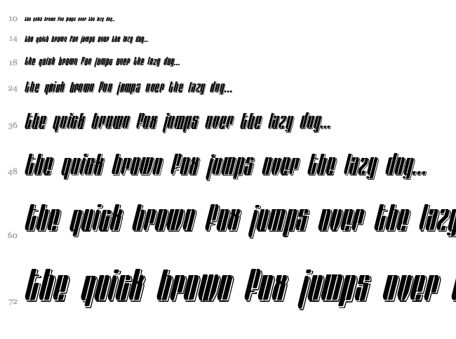 Far Away Galaxy font waterfall