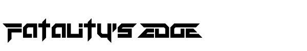 Fatality's Edge font