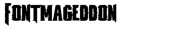 Fontmageddon font