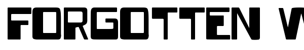Forgotten World font