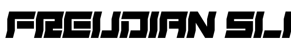 Freudian Slit font