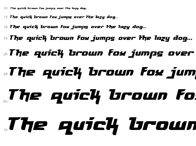 Freya font waterfall