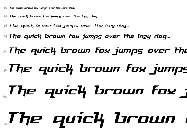 Freya font waterfall