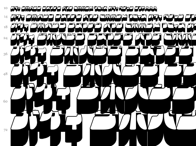 Frigate font waterfall