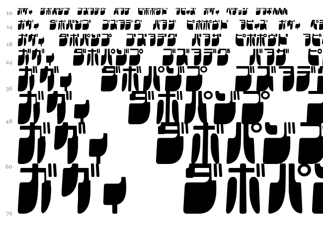 Frigate font waterfall