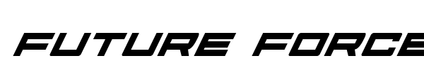 Future Forces font