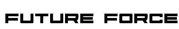 Future Forces font preview