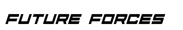 Future Forces font preview