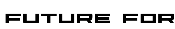 Future Forces font preview