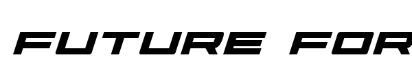Future Forces font preview