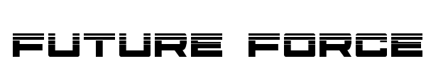 Future Forces font preview