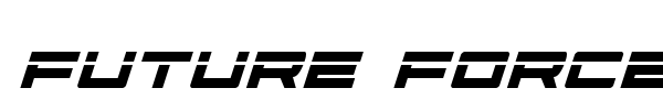 Future Forces font preview
