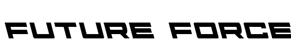 Future Forces font preview