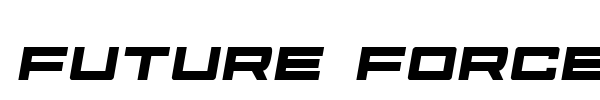 Future Forces font preview