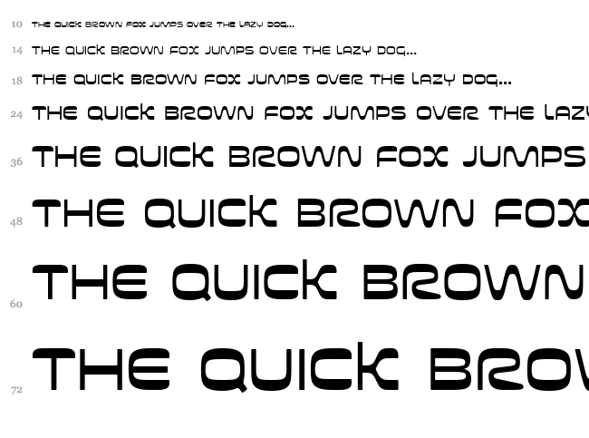 Futurespore font waterfall