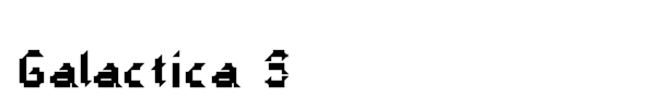 Galactica S font preview