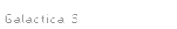 Galactica S font preview