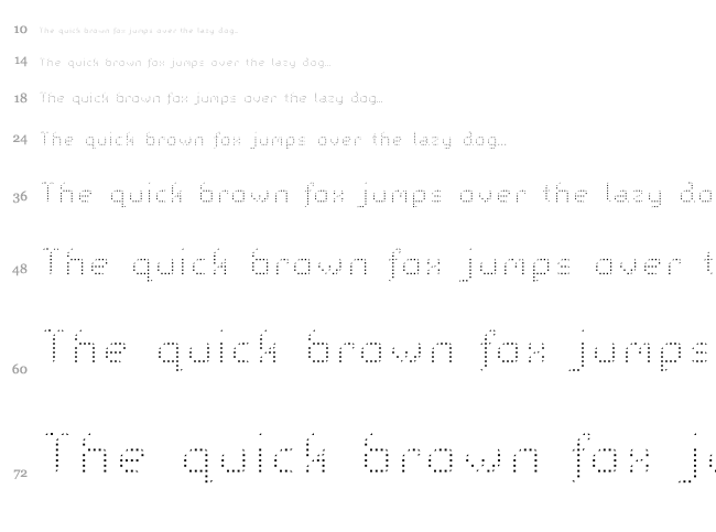 Galactica S font waterfall