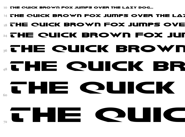 Galant font waterfall