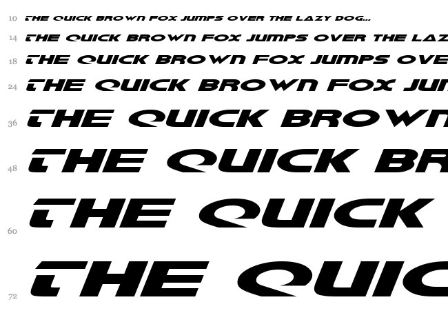 Galant font waterfall