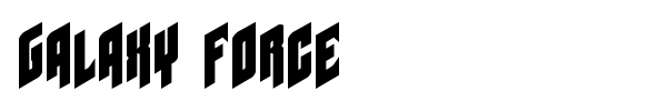 Galaxy Force font preview