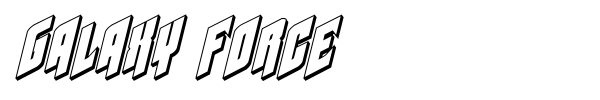 Galaxy Force font preview