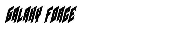 Galaxy Force font preview