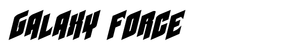 Galaxy Force font preview