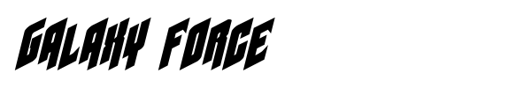 Galaxy Force font preview
