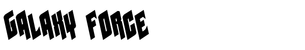 Galaxy Force font preview