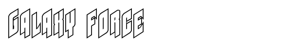 Galaxy Force font preview