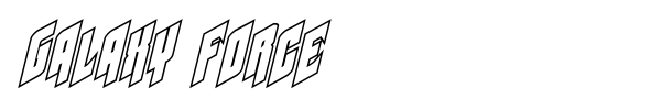 Galaxy Force font preview