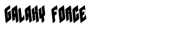 Galaxy Force font preview