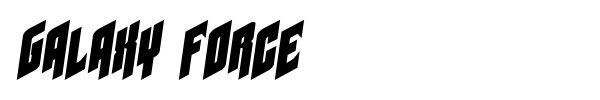 Galaxy Force font preview