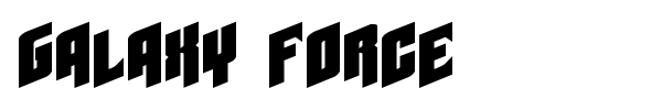 Galaxy Force font preview