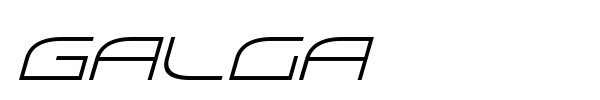 Galga font
