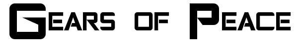 Gears of Peace font