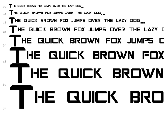 Gears of Peace font waterfall
