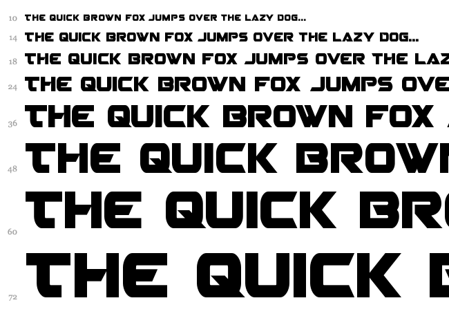 Gemina 2 font waterfall