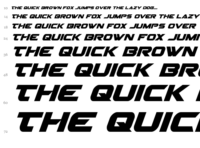 Gemina 2 font waterfall