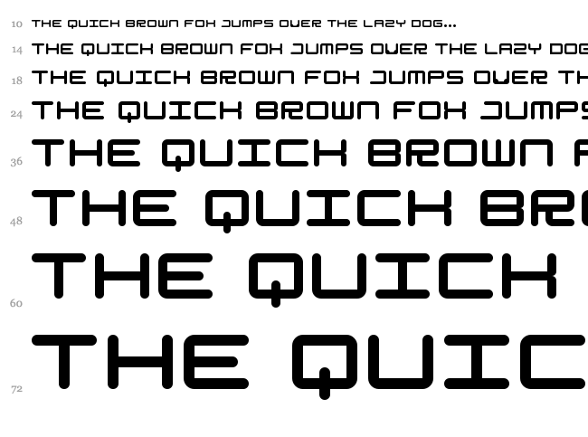 Generation font waterfall
